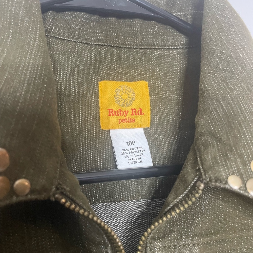 Ruby Rd. Olive Jean Jacket with Studs - Picture 4 of 9